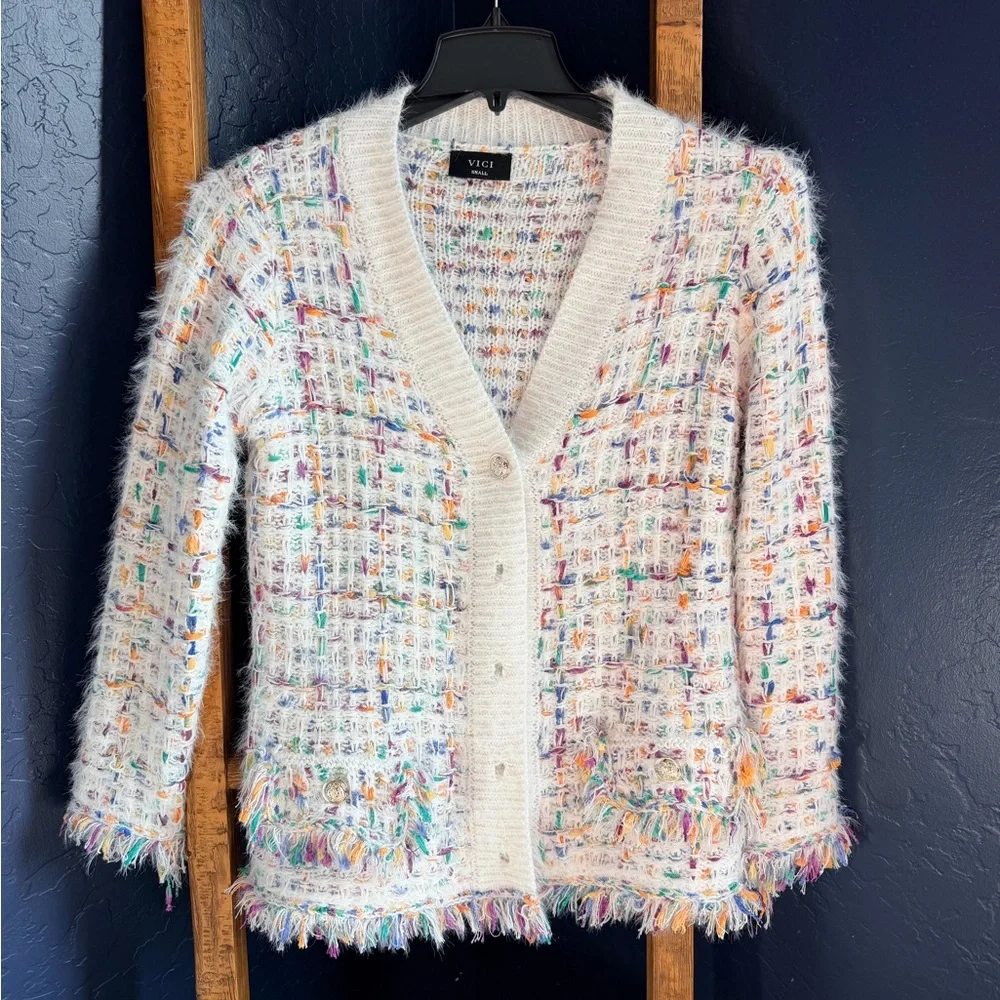 Vici Multicolor Knit Sweater